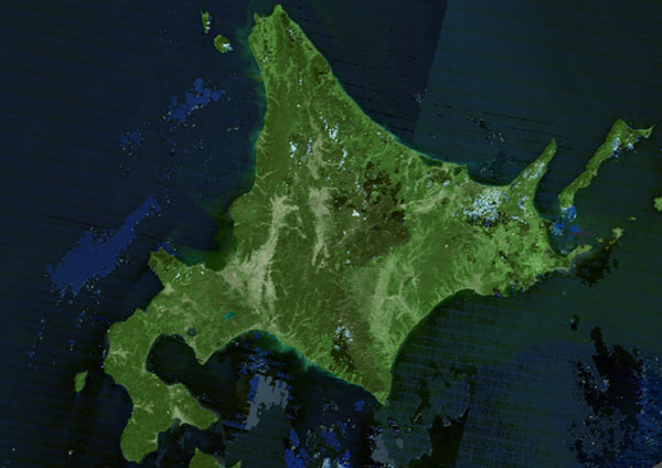 中学受験　 北海道　衛星写真
