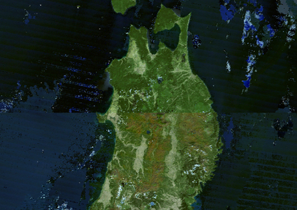 中学受験　 東北地方　衛星写真