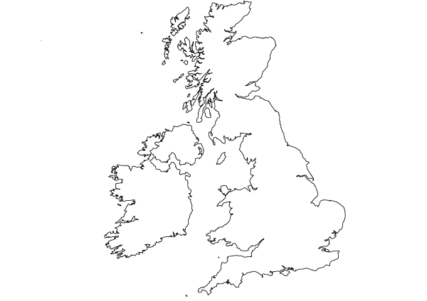 白地図 イギリス ダウンロード