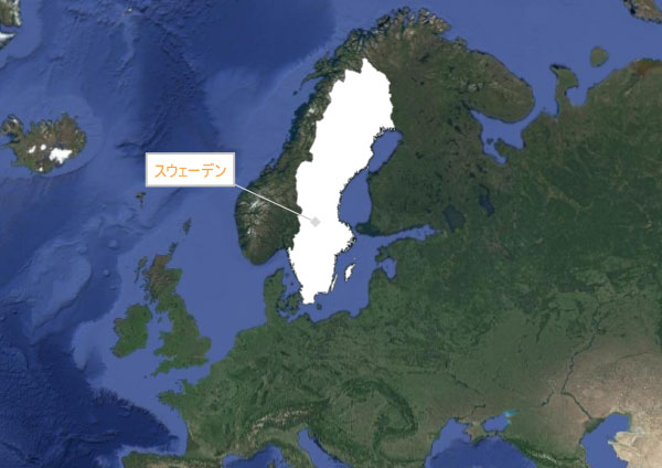 白地図学習 スウェーデン 北欧の国