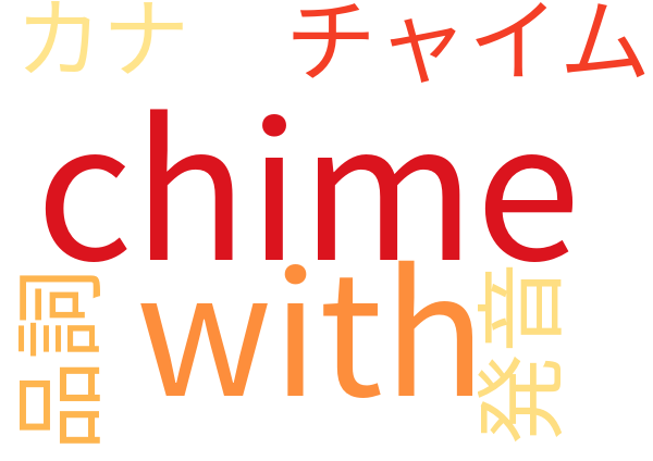 chime チャイム 合図の音 意味解説例文