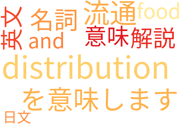 distribution 流通 意味解説例文