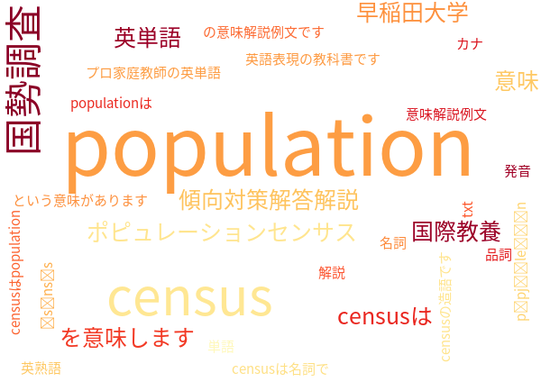 population census 国勢調査 意味解説例文