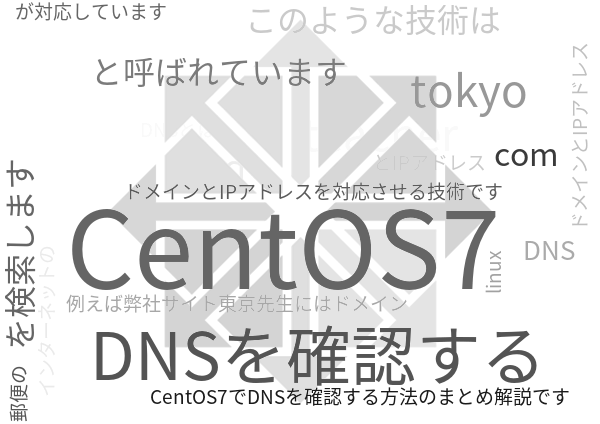 CentOS7 DNSを確認する