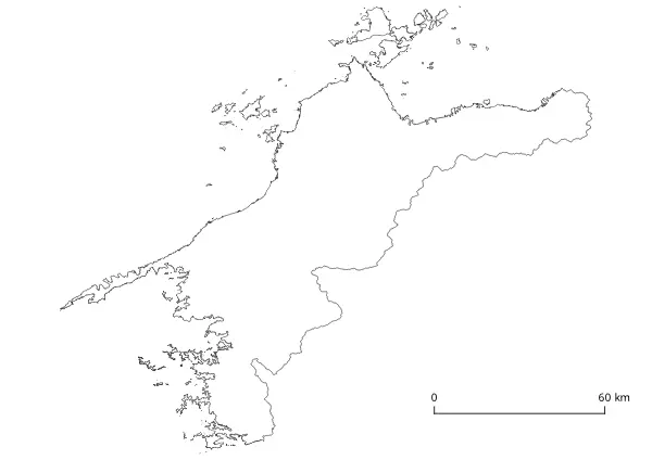 Map Ehime Geography K-12 printable free