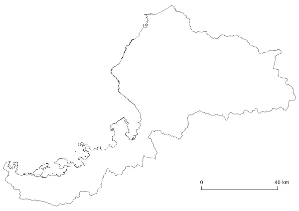Map Fukui Geography K-12 printable free