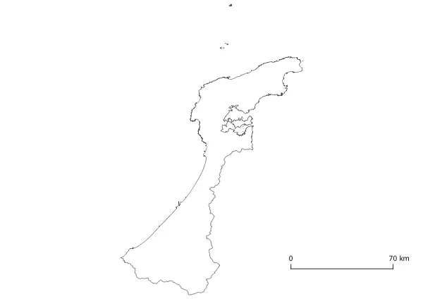 Map Ishikawa Geography K-12 printable free