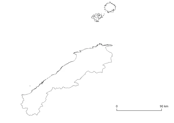 Map Shimane Geography K-12 printable free