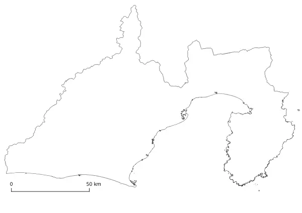 Map Shizuoka Geography K-12 printable free