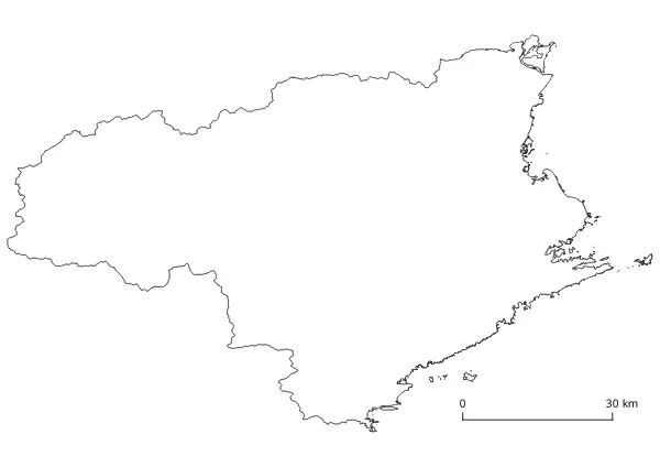 Map Tokushima Geography K-12 printable free