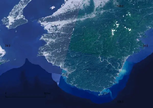 衛星地図 和歌山県 無料ダウンロード